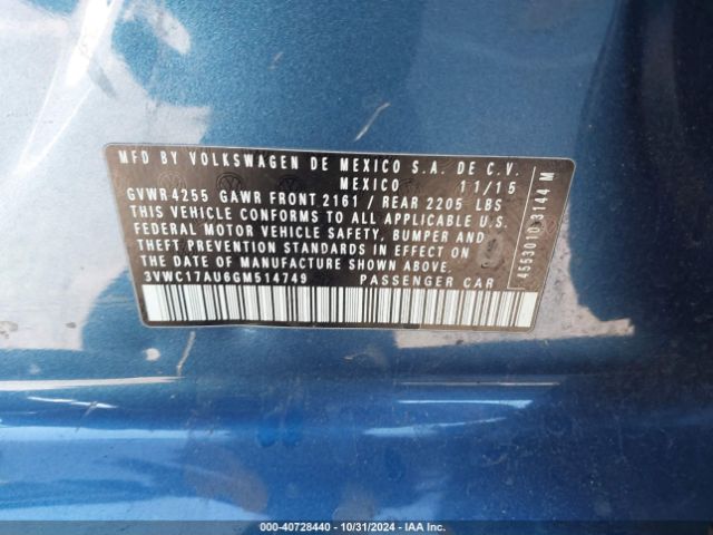 3VWC17AU6GM514749 Volkswagen Golf Sportwagen Tsi Se 4-door