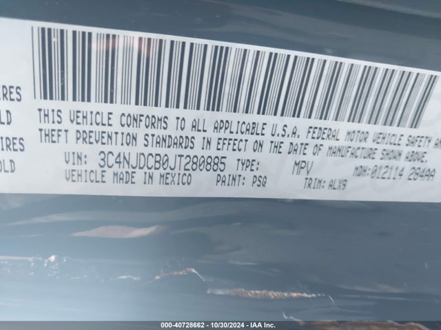 Jeep Compass Limited 4x4 2018 3C4NJDCB0JT280885 Image 9