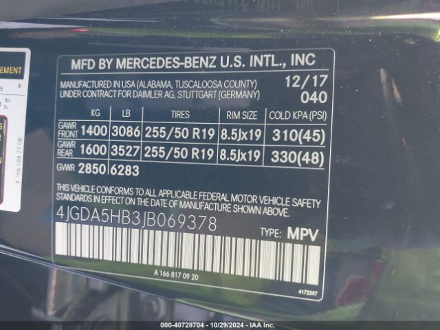 2018 MERCEDES-BENZ GLE 350 4JGDA5HB3JB069378 Photo 8