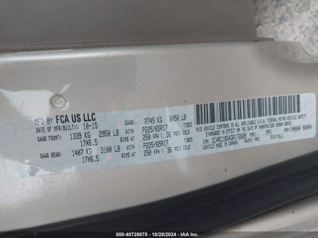 2C4RC1BG4GR172689 Chrysler Town & Country Touring