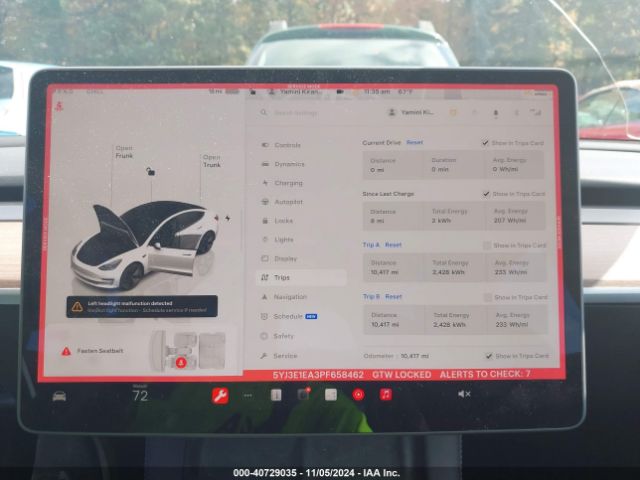 5YJ3E1EA3PF658462 Tesla Model 3 Rear-wheel Drive