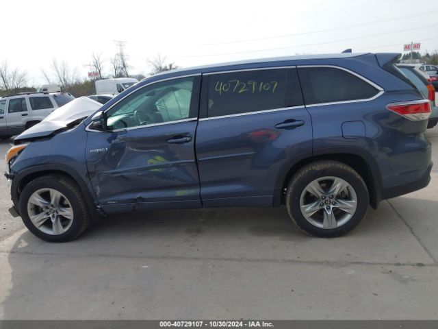 5TDDCRFHXGS017468 Toyota Highlander Hybrid Limited
