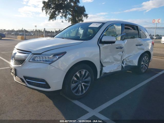5FRYD3H60FB001269 Acura Mdx Technology Pkg W/entertainment Pkg