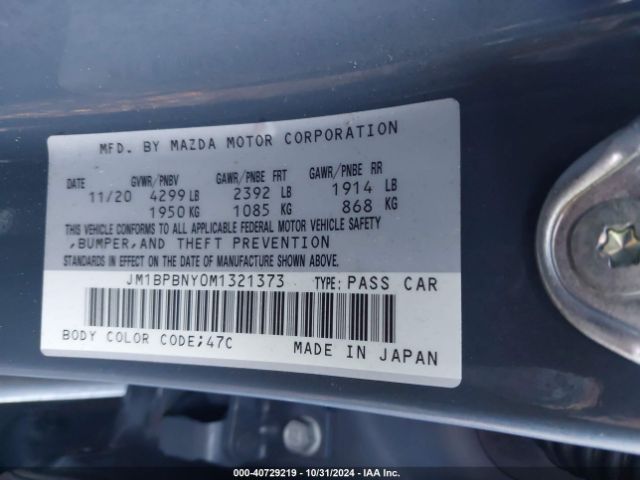 JM1BPBNY0M1321373 Mazda Mazda3 2.5 Turbo Premium Plus