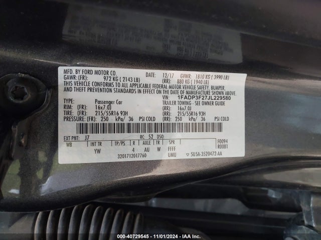 Ford FOCUS SE 2018 1FADP3F27JL229580 Image 9