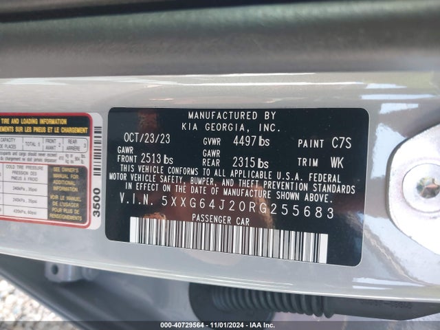 KIA K5 Gt-line 2024 5XXG64J20RG255683 Image 9