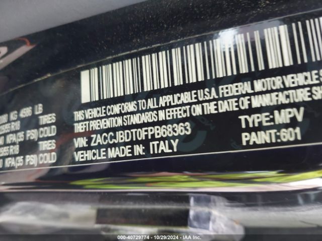 ZACCJBDT0FPB68363 Jeep Renegade Limited