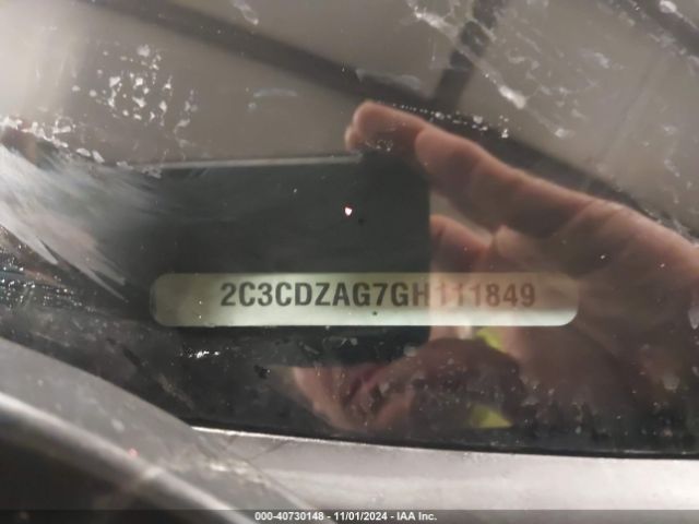 2C3CDZAG7GH111849 Dodge Challenger Sxt Plus