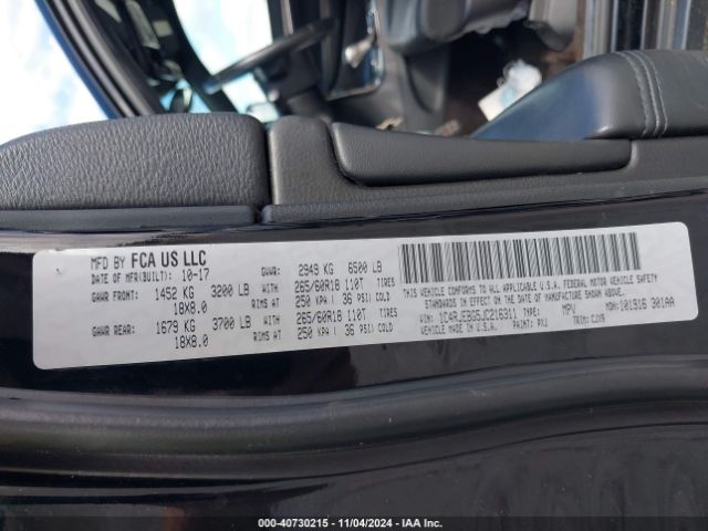 1C4RJEBG5JC216311 Jeep Grand Cherokee Limited 4x2
