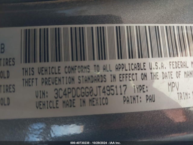 3C4PDCGG0JT495117 Dodge Journey Crossroad