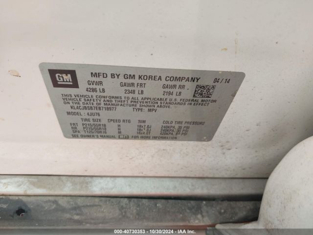 KL4CJBSB7EB718977 Buick Encore Convenience