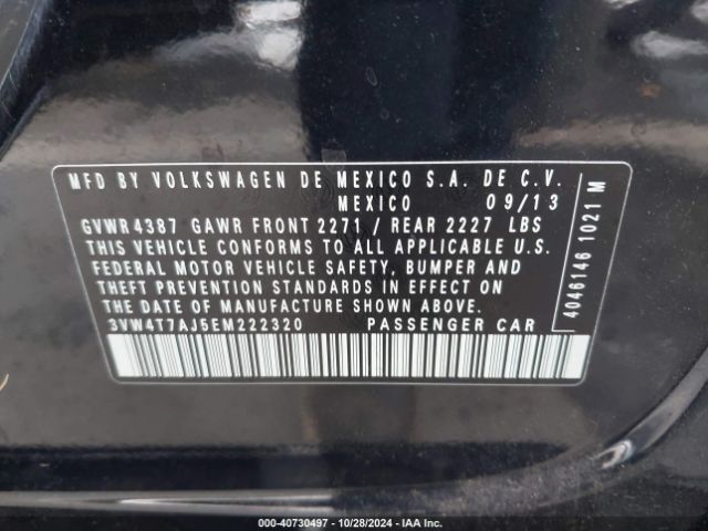 3VW4T7AJ5EM222320 Volkswagen Jetta Gli Autobahn W/nav