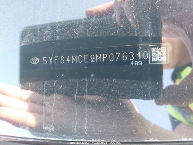 5YFS4MCE9MP076310 Toyota Corolla Se Apex Edition