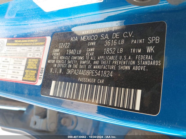 KIA RIO S 2023 3KPA24AD8PE541824 Image 9