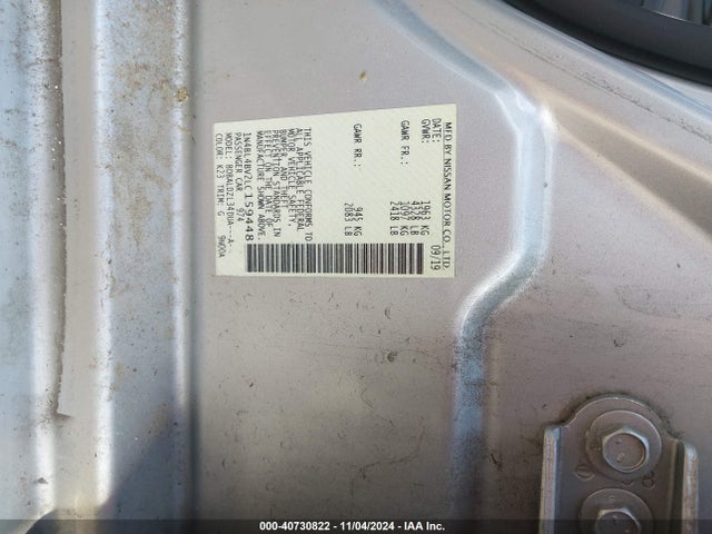 Nissan Altima S Fwd 2020 1N4BL4BV2LC159448 Image 9