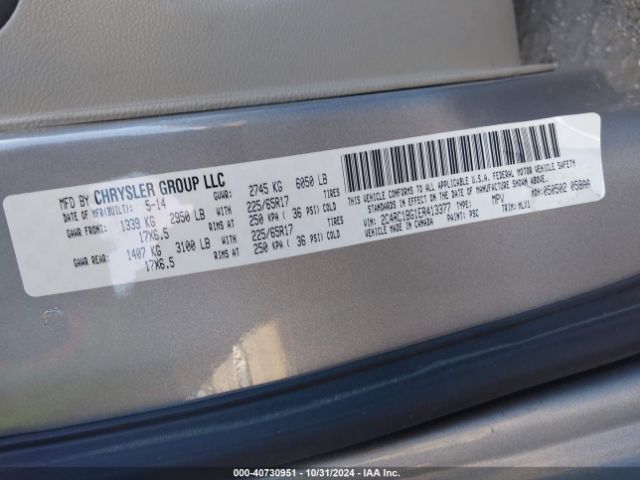 2014 CHRYSLER TOWN & COUNTRY 2C4RC1BG1ER413377 Photo 8