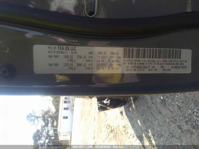 3C4PDCBB8KT860219 Dodge JOURNEY SE