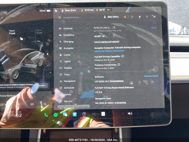 2019 TESLA MODEL 3 5YJ3E1EAXKF480221 Photo 6