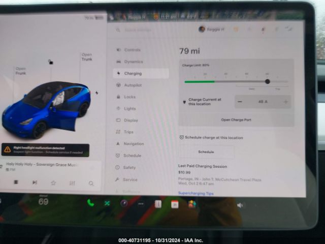 5YJYGDEF5MF230336 Tesla Model Y Performance Dual Motor All-wheel Drive