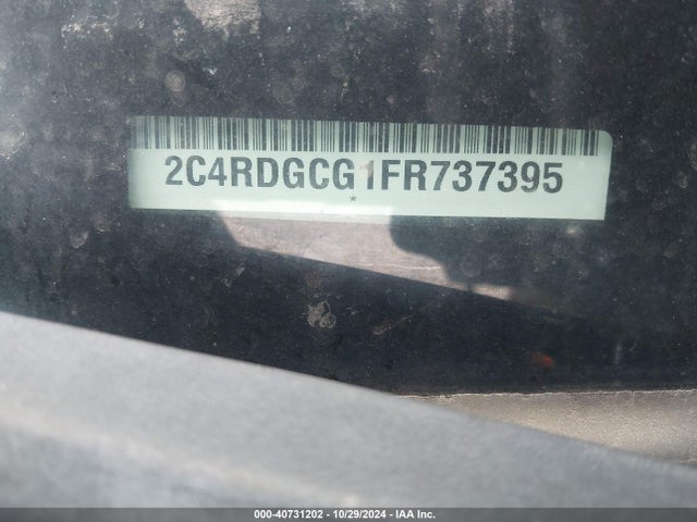 Dodge Grand Caravan Sxt Plus 2015 2C4RDGCG1FR737395 Image 9