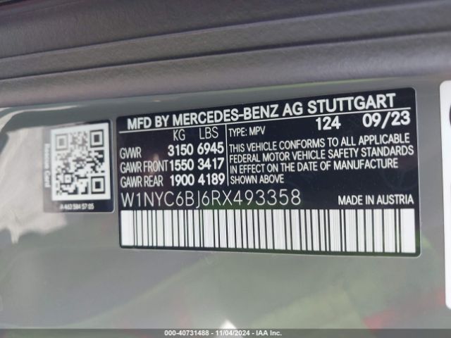 W1NYC6BJ6RX493358 Mercedes-Benz G 550 4matic