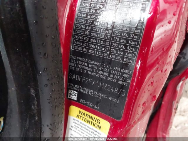 SADFP2FX1J1Z24873 Jaguar E-PACE SE