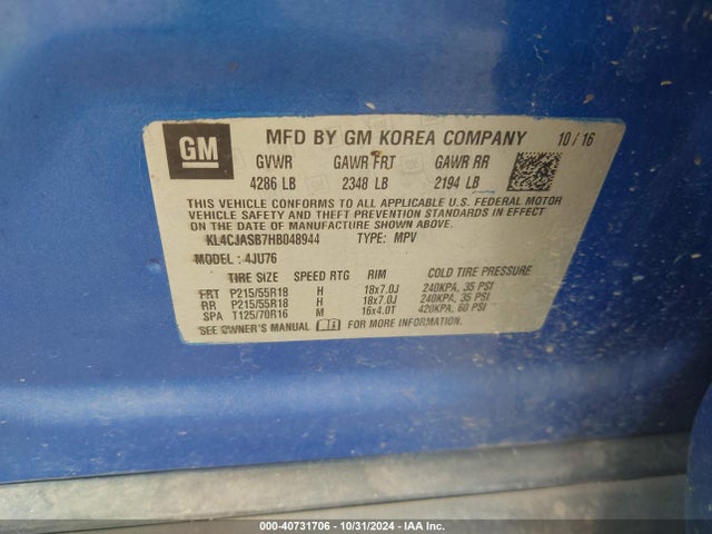 Buick Encore Preferred 2017 KL4CJASB7HB048944 Image 9