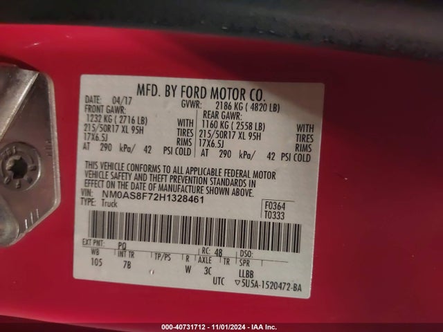 Ford Transit Connect Xlt 2017 NM0AS8F72H1328461 Image 9