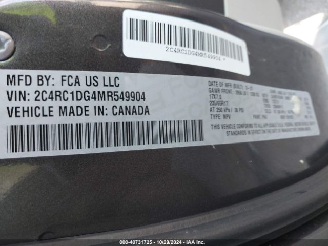 2C4RC1DG4MR549904 Chrysler Voyager Lxi