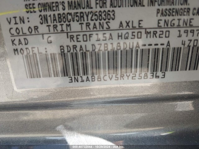 Nissan Sentra Sv Xtronic Cvt 2024 3N1AB8CV5RY258363 Image 9