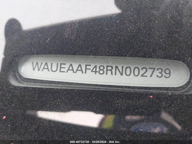 WAUEAAF48RN002739 Audi A4 Premium Plus 45 Tfsi S Line Quattro S Tronic