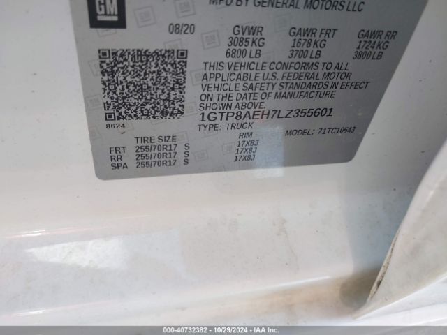 1GTP8AEH7LZ355601 GMC Sierra 1500 2wd  Short Box