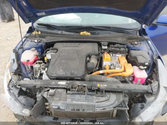 KMHLM4AJ4PU037504 Hyundai Elantra Hybrid Blue