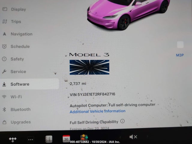 2024 TESLA MODEL 3 5YJ3E1ET2RF842716 Photo 6