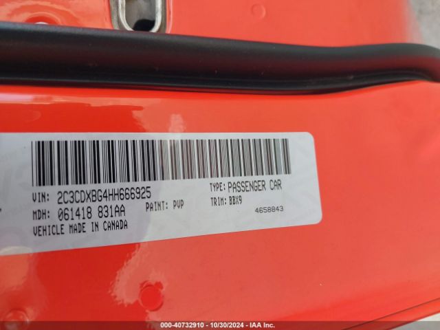 2C3CDXBG4HH666925 Dodge Charger Se Rwd