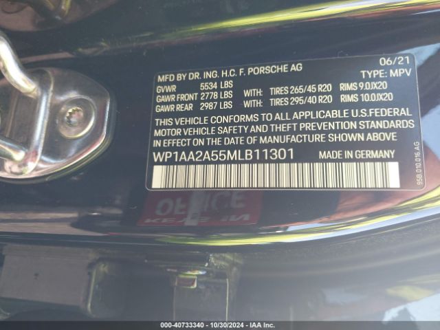 WP1AA2A55MLB11301 Porsche Macan
