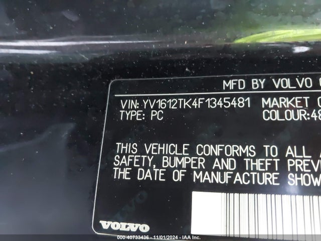 Volvo S60 Premier 2015 YV1612TK4F1345481 Image 9