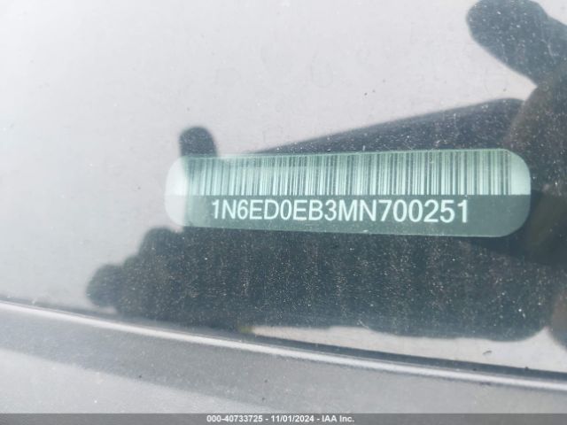 1N6ED0EB3MN700251 Nissan Frontier Sv 4x4