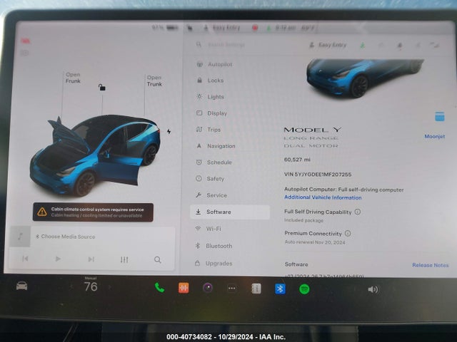 2021 TESLA MODEL Y 5YJYGDEE1MF207255 Photo 6