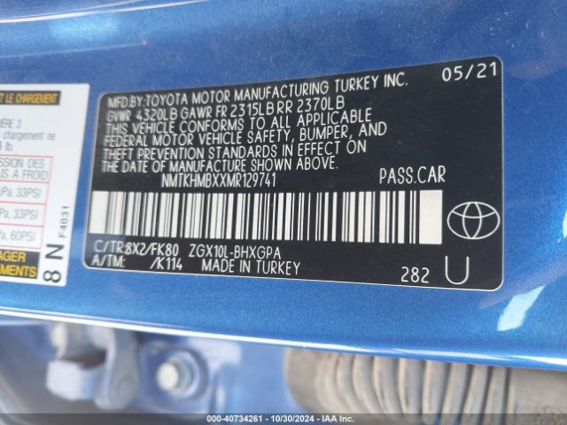 NMTKHMBXXMR129741 Toyota C-HR XLE
