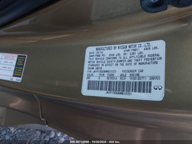 JN1FV7EK8HM610721 Infiniti Q60 3.0t Red Sport 400