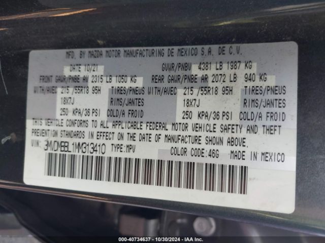 3MVDMBBL1MM313410 Mazda Cx-30 Select