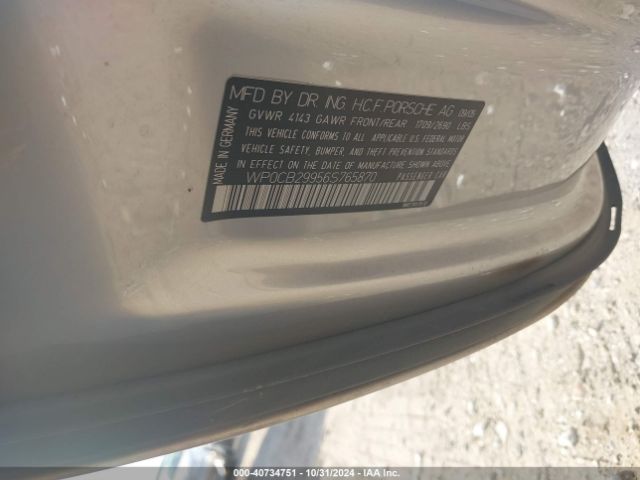 2006 PORSCHE 911 WP0CB29956S765870 Photo 8