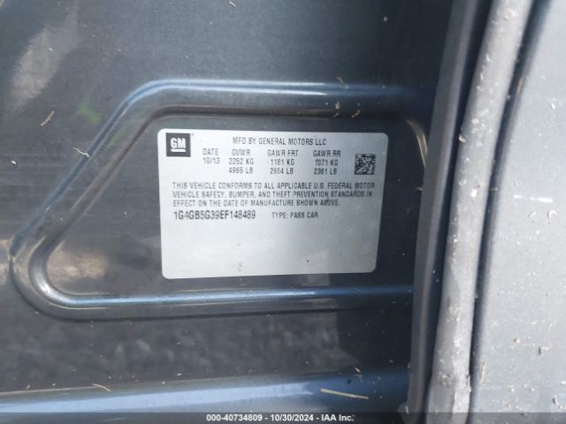 1G4GB5G39EF148489 Buick Lacrosse Leather Group