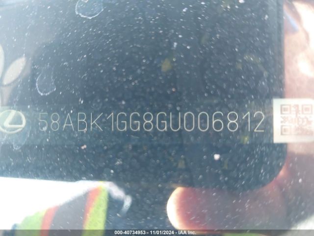 58ABK1GG8GU006812 Lexus ES 350