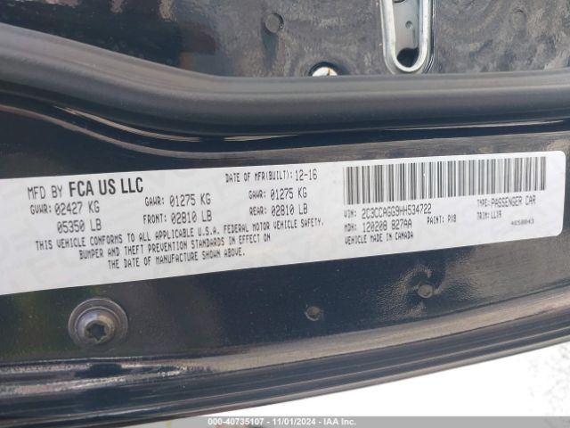 2C3CCAGG9HH534722 Chrysler 300 300s