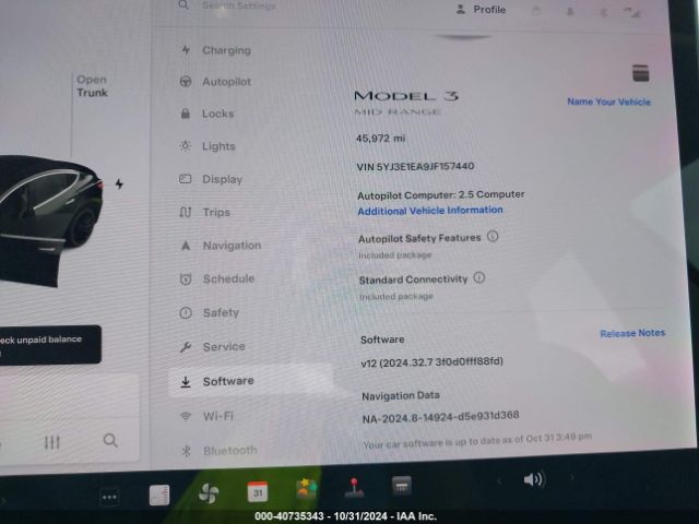 5YJ3E1EA9JF157440 Tesla MODEL 3