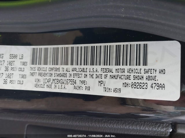1C4PJMCBXGW167554 Jeep Cherokee Latitude