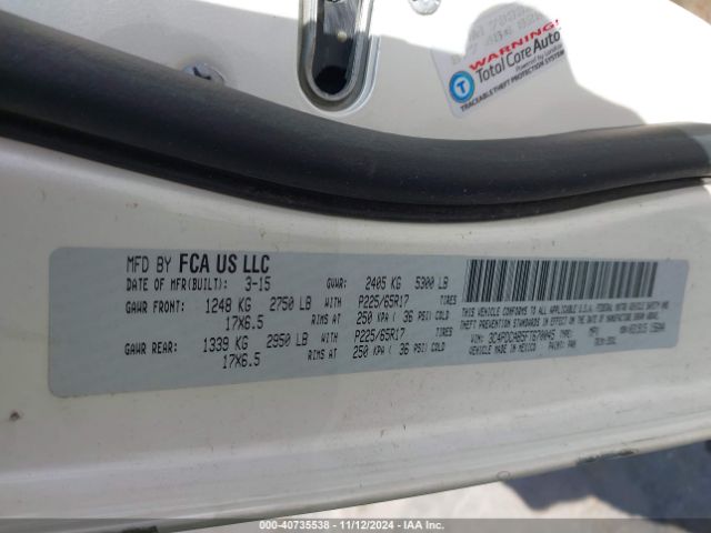 3C4PDCAB5FT670045 Dodge Journey American Value Pkg