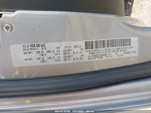Dodge Grand Caravan Gt 2018 2C4RDGEG1JR324088 Image 9